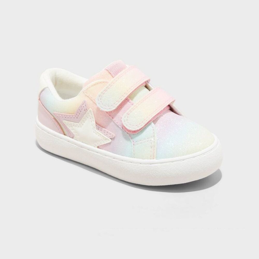 Cat & Jack - Toddler Sora Glitter Sneakers - Cat & Jack 12T: St Multicolored